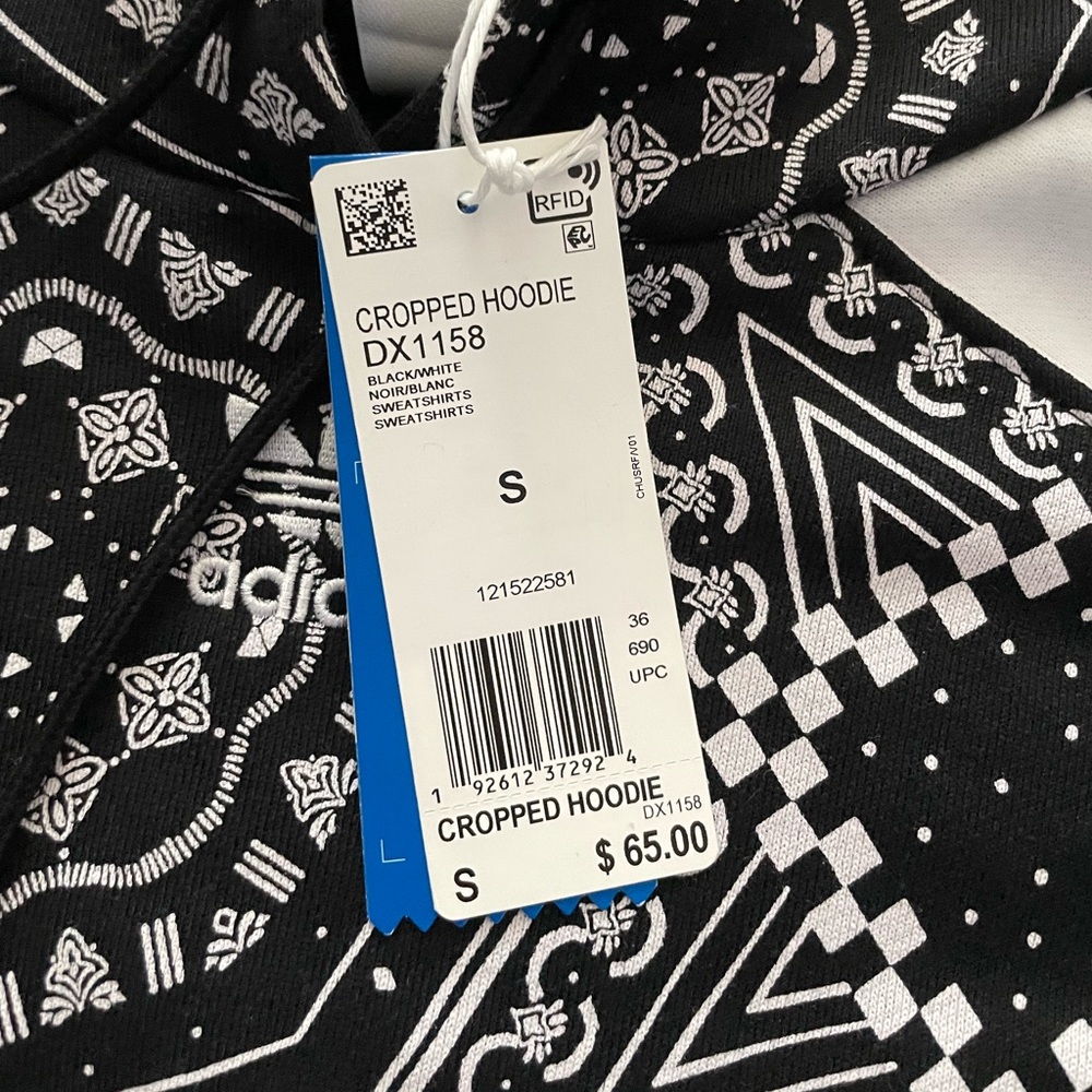 ADIDAS Cropped Hoodie - Picture 2 of 2
